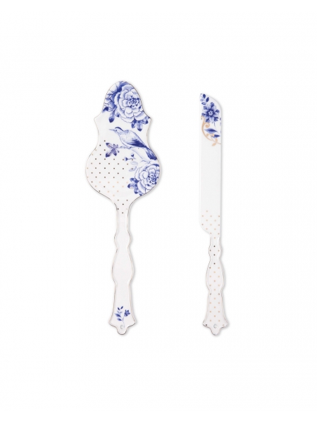 CAKE SERVER AND KNIFE ROYAL WHITE BY PIP STUDIO 