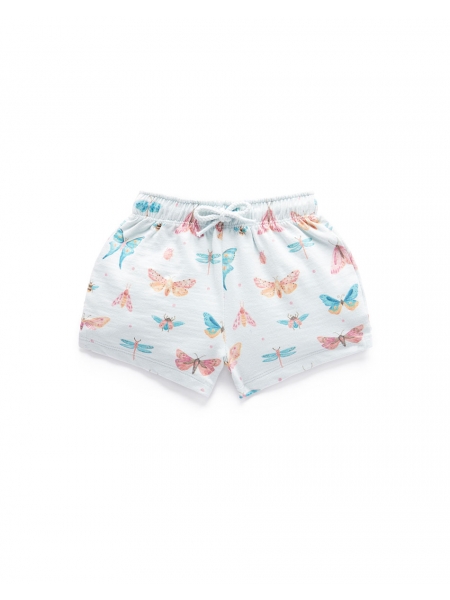 BUTTERFLY GATHERED SHORTS BY PUREBABY