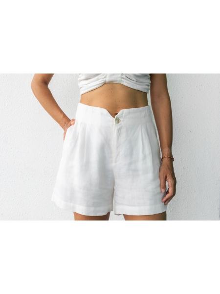 Tropez shorts off white