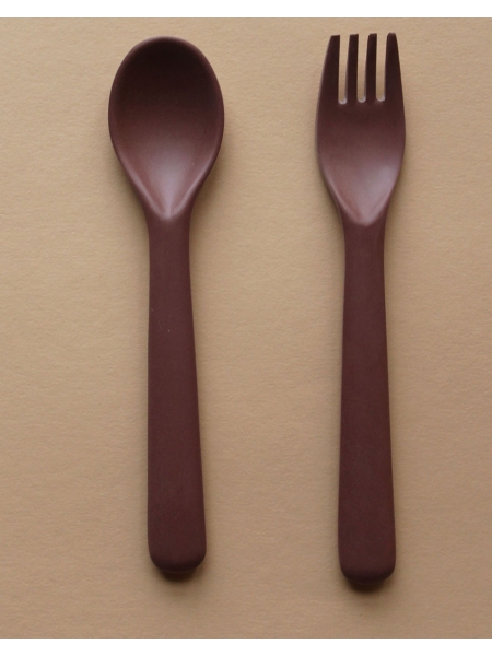 BAMBOO CUTLERY SET FOR TODDLERS, VARIOUS COLOURS, BY CINK