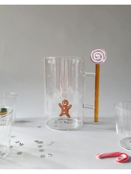 GINGERBREAD AND LOLLIPOP JUG, SWEET AND CANDY, BY ICHENDORF MILANO