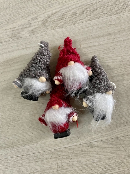 CHRISTMAS GNOME ORNAMENT - RED