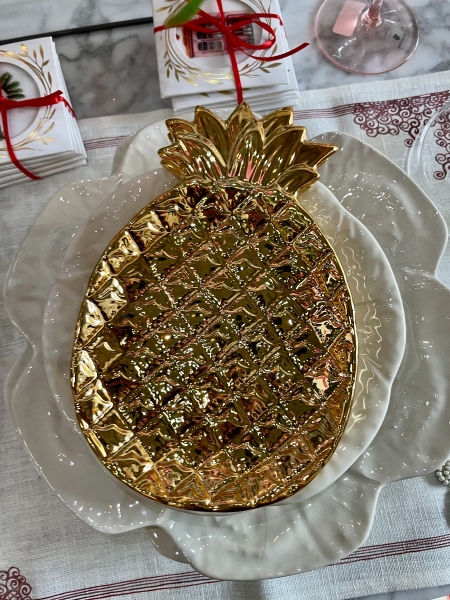 PINEAPPLE GOLD PLATE 