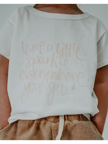 LEAVE A LITTLE SPARKLE EVERYWHERE BOXY TEE BY MIANN AND CO