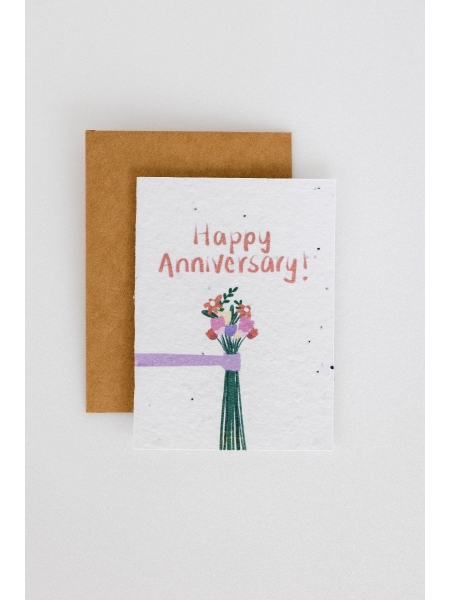 Happy Anniversary- Plantable Greeting card