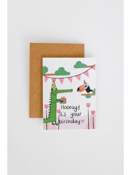 Hooray it’s your birthday – Plantable Greeting card
