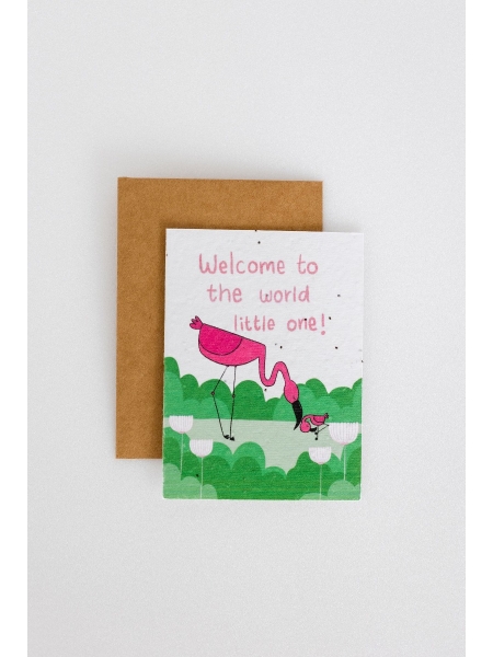 Welcome Little One – Plantable Greeting card