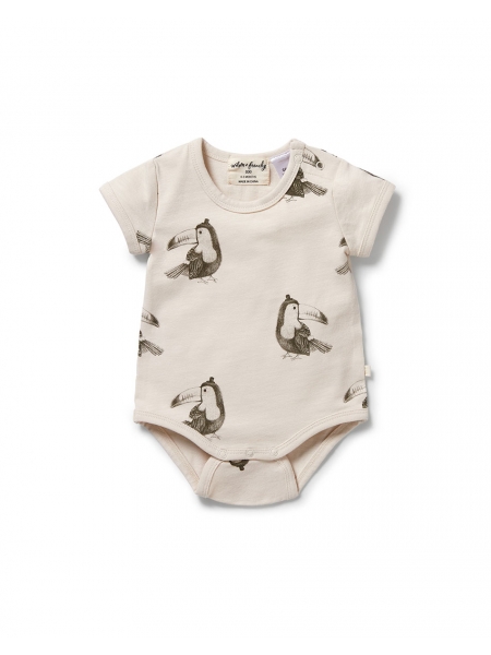 TOMMY TOUCAN ORGANIC BODYSUIT BY WILSON AND FRENCHY