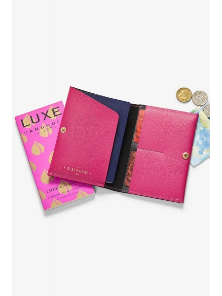 PASSPORT COVER & CARD WALLET - PARADISE PINK